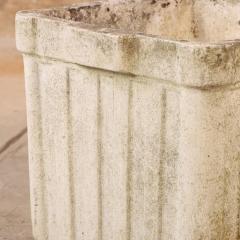 Pair of 14 Square Ribbed Garden Planters - 4740765