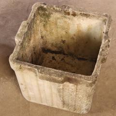 Pair of 14 Square Ribbed Garden Planters - 4740769