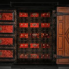 Pair of 17th Century Spanish Baroque Gilt Bronze Mounted Ebonised Cabinets - 3935763