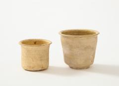 Pair of 18 19th C small very thin delicately formed ceramic pots Netherlands - 1289491