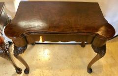 Pair of 18th 19th Century Georgian Compatible Card Game or Flip Top Tables - 1287923