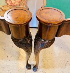 Pair of 18th 19th Century Georgian Compatible Card Game or Flip Top Tables - 1287930