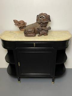 Pair of 18th 19th Century Solid Teak Foo Dogs Opposing Statuary  - 2848802