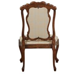 Pair of 18th C Portuguese Rococo Hardwood Side Chairs - 4261237