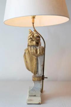Pair of 18th Century French Carved Wood Rooster Form Table Lamps - 3946389