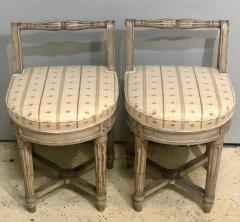 Pair of 18th Century French Musicians Chairs Diminutive Chair or Stools - 2972237