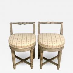 Pair of 18th Century French Musicians Chairs Diminutive Chair or Stools - 2974442