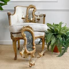 Pair of 18th Century Gilt Wood and Gesso Girandoles - 3346796