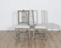 Pair of 18th Century Gustavian Side Chairs with Original Paint from Lindome - 4298911