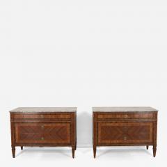 Pair of 18th Century Italian Marquetry Inlaid Commodes - 4638956