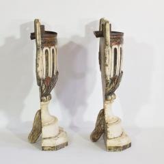 Pair of 18th Century Italian Neoclassical Altar Candleholders - 4114317