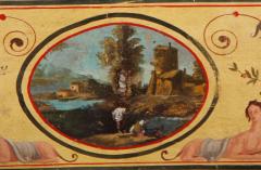 Pair of 18th Century Neoclassical Luccan Louis XVI Polychrome Bedside Table - 3620583