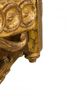 Pair of 18th Century Spanish Carved Giltwood and Painted Top Wall Mounted Consol - 4626382