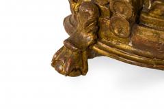 Pair of 18th Century Spanish Carved Giltwood and Painted Top Wall Mounted Consol - 4626388