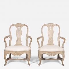 Pair of 18th Century Swedish Armchairs - 3613139