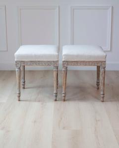 Pair of 18th Century Swedish Gustavian Stools - 4564438