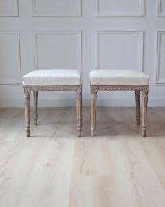 Pair of 18th Century Swedish Gustavian Stools - 4564443
