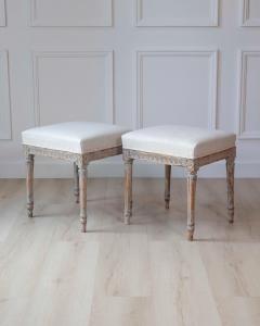 Pair of 18th Century Swedish Gustavian Stools - 4564448