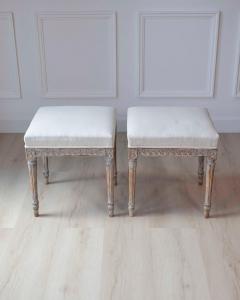 Pair of 18th Century Swedish Gustavian Stools - 4564499