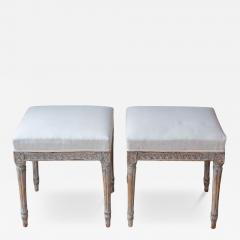 Pair of 18th Century Swedish Gustavian Stools - 4568240