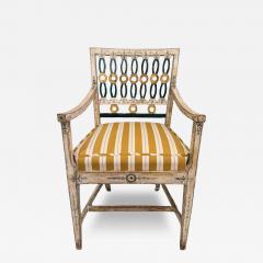 Pair of 18th Century Swedish Polychrome Chairs - 4267296