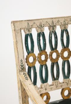 Pair of 18th Century Swedish Polychrome Chairs - 4267516