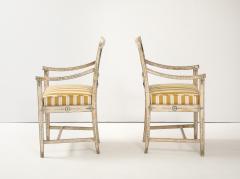 Pair of 18th Century Swedish Polychrome Chairs - 4267520
