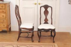 Pair of 18th Century Swedish Rococo Walnut Side Chairs - 3472509