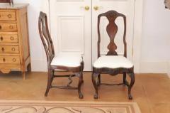 Pair of 18th Century Swedish Rococo Walnut Side Chairs - 3472519