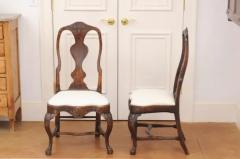 Pair of 18th Century Swedish Rococo Walnut Side Chairs - 3472596