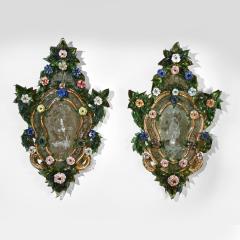 Pair of 18th Century Venetian Murano Glass Mirrors - 4606262