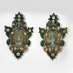 Pair of 18th Century Venetian Murano Glass Mirrors - 4606306