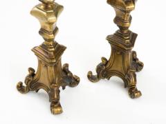 Pair of 18th century Spanish bronze candlesticks - 785102