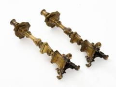 Pair of 18th century Spanish bronze candlesticks - 785104