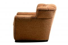 Pair of 1930s Art Deco Club Chairs in Truffle Cocoa Fabric with Chocolate Trim - 4722625