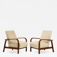 Pair of 1930s Italian Reclining Armchairs - 1924580