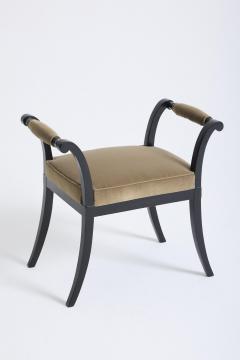 Pair of 1940s Ebonised Stools - 4815934