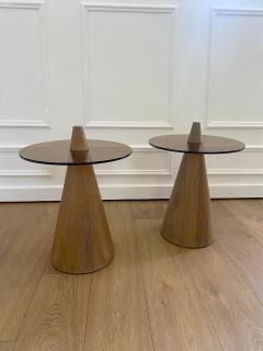 Pair of 1940s Round Side Tables - 4221523