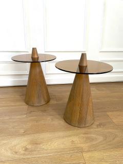 Pair of 1940s Round Side Tables - 4221525