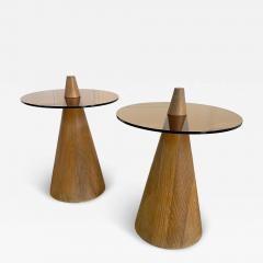 Pair of 1940s Round Side Tables - 4225783