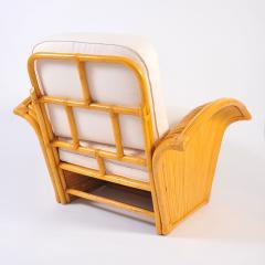 Pair of 1950s American rattan armchairs matching sofa  - 734889