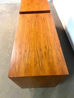 Pair of 1950s Custom Made Modernist Walnut Dressers - 4724700
