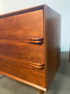 Pair of 1950s Custom Made Modernist Walnut Dressers - 4724707