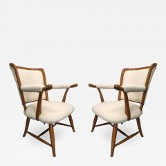 Pair of 1950s French Country Armchairs - 1103731