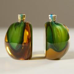 Pair of 1950s Italian Murano glass apple bookends objet dart - 3146473