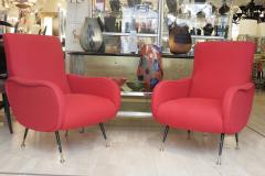 Pair of 1950s Marco Zanuso stryle Armchairs - 1044985