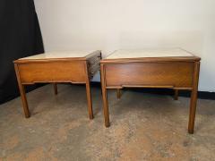 Pair of 1960s Carrara Marble topped End Tables - 3982762