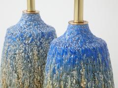 Pair of 1960s Italian Glazed Ceramic Lamps  - 1111684