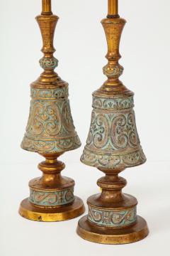 Pair of 1960s Italian Hollywood Regency Style Lamps  - 1090700