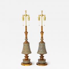 Pair of 1960s Italian Hollywood Regency Style Lamps  - 1091101